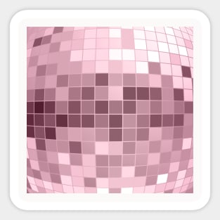 Disco Fever Neck Gator Rose Gold Look Disco Ball Sticker